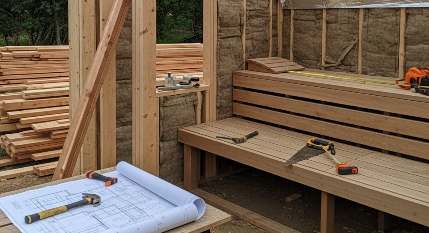Guide de l'autoconstruction du sauna