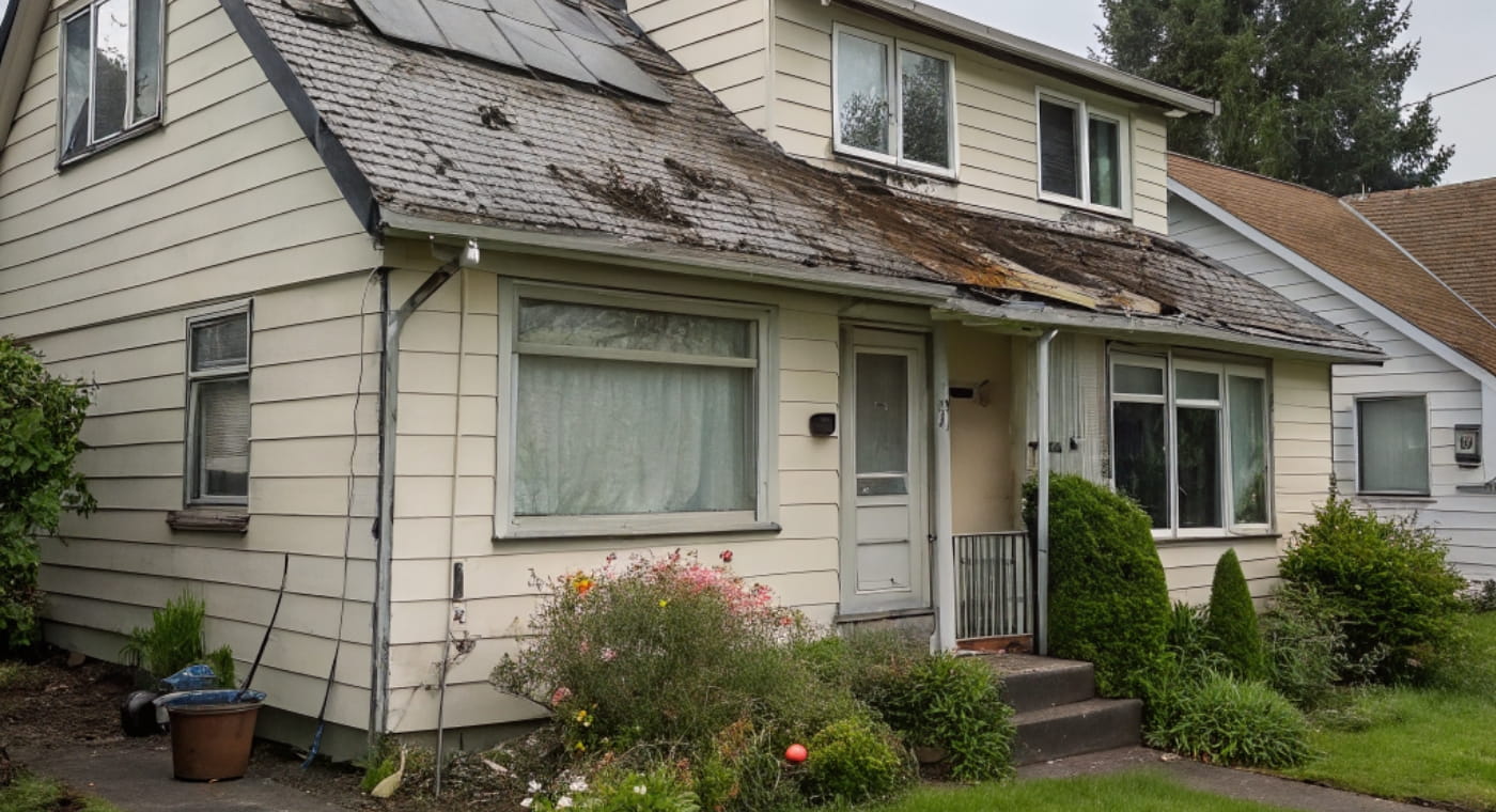 Vendre une maison avec le l'amiante dans le toit