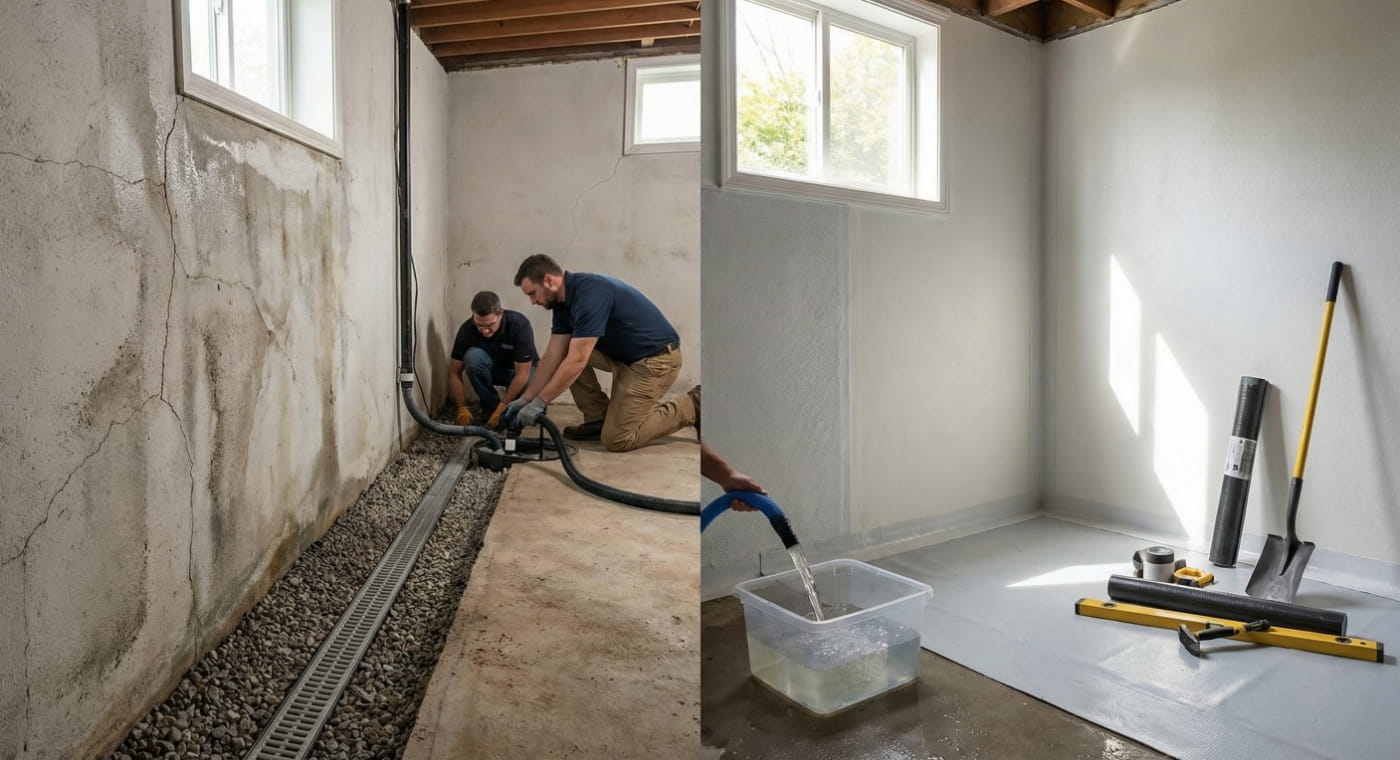 Infiltration eau au sous sol