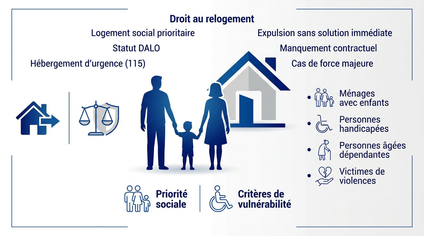 Procédure de relogement et protection des locataires expulsés