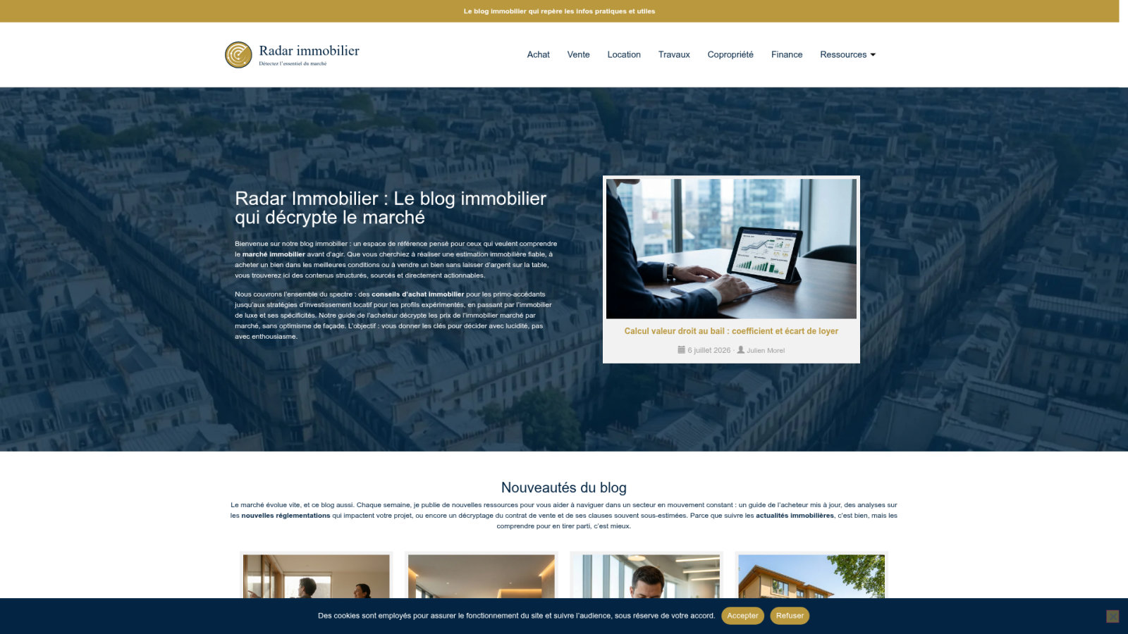 Valorisation et rendement d'un investissement bi-familial