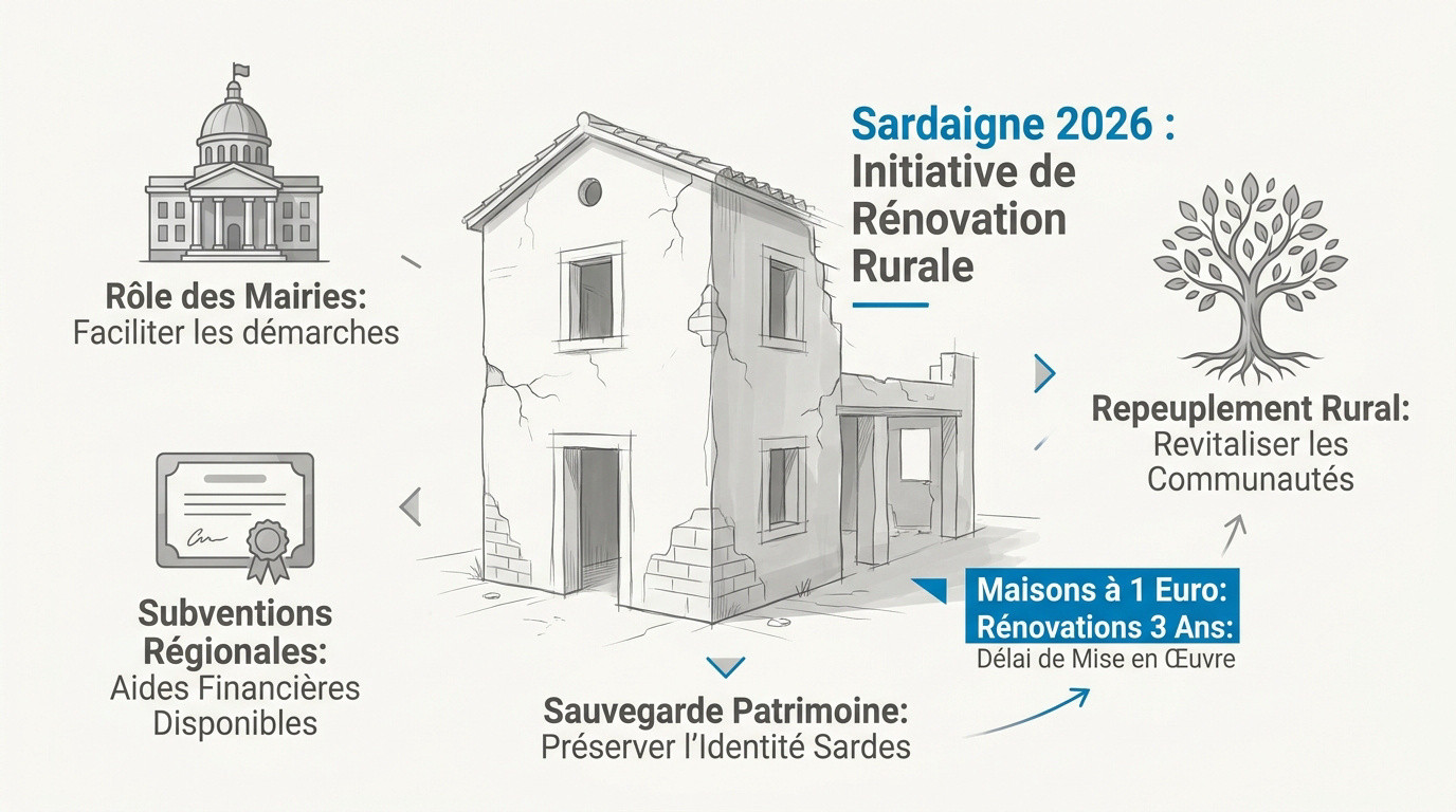 Rénovation d'une maison traditionnelle en pierre dans un village sarde en 2026